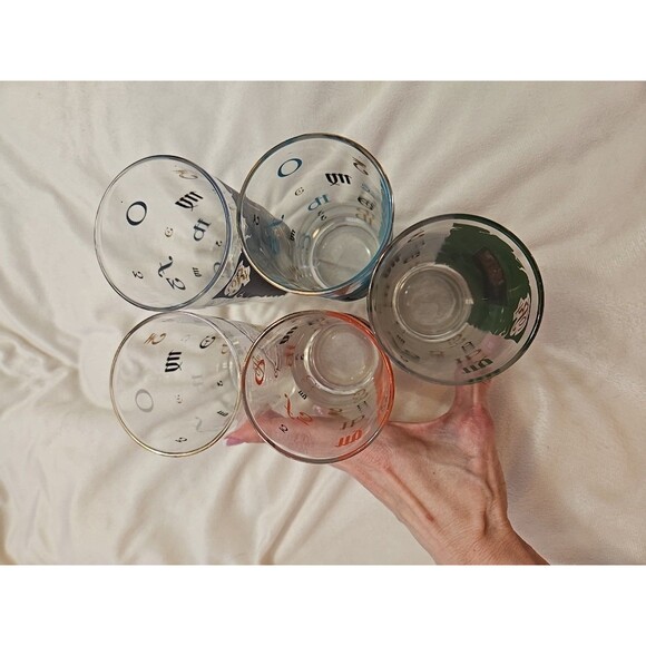 Vintage Libby Pharmacy Apothecary Highball Glasses Set 5 RX Medicine - Picture 5 of 6